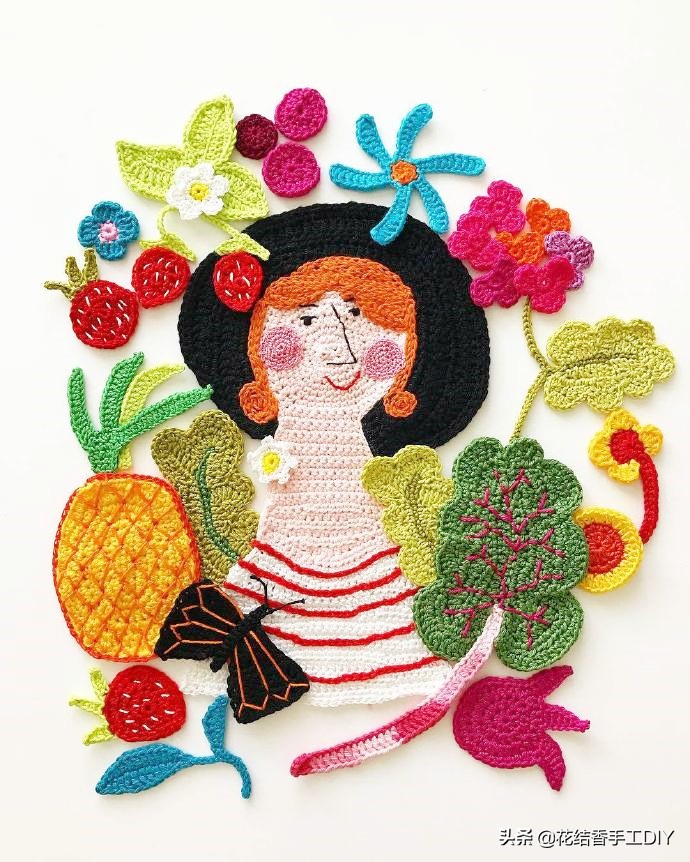 好看的手工毛线钩花,好看又好玩又简单的钩针毛线手工