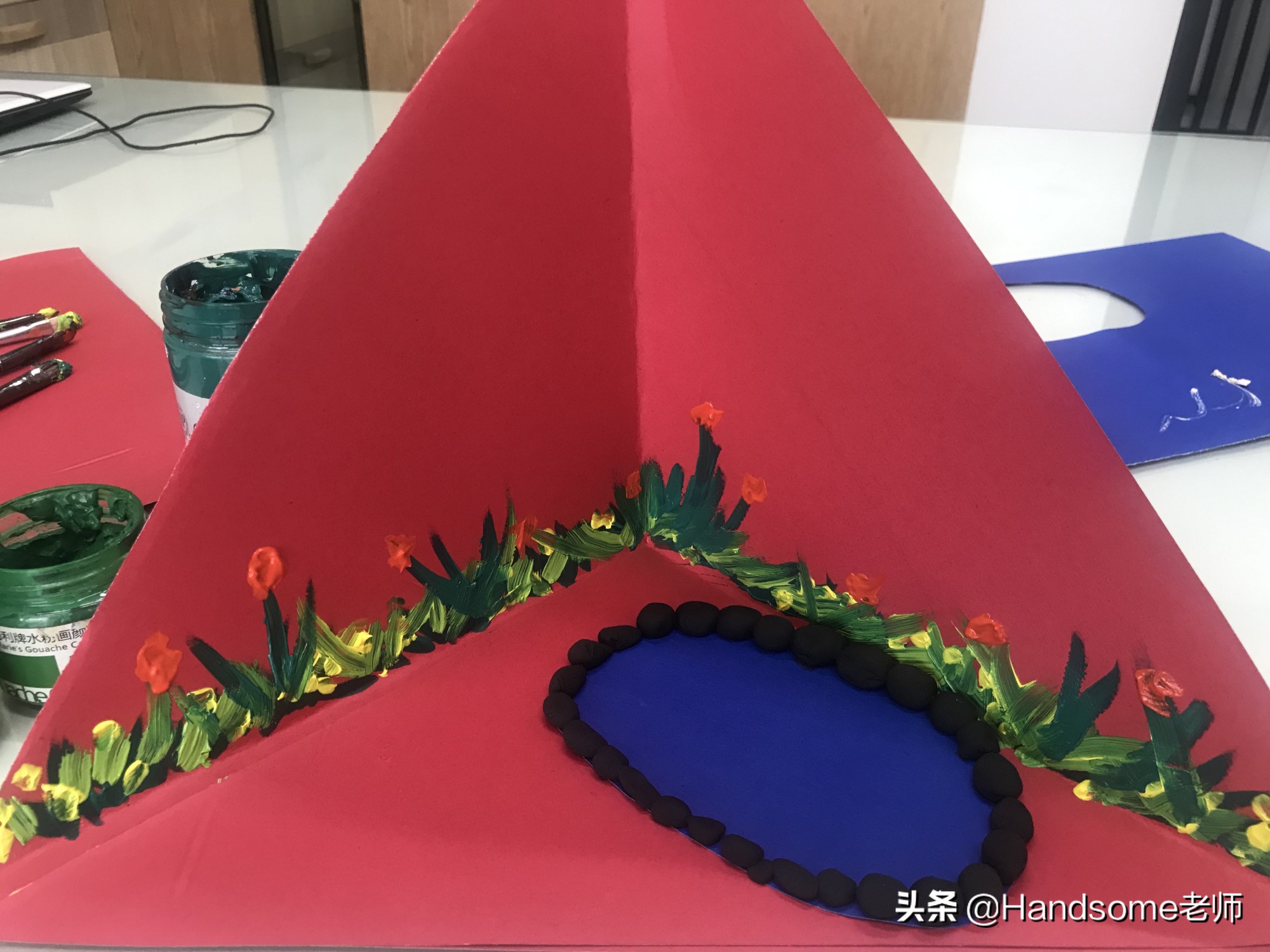 儿童美术创意画小鸭子,儿童创意画爱游泳的鸭子