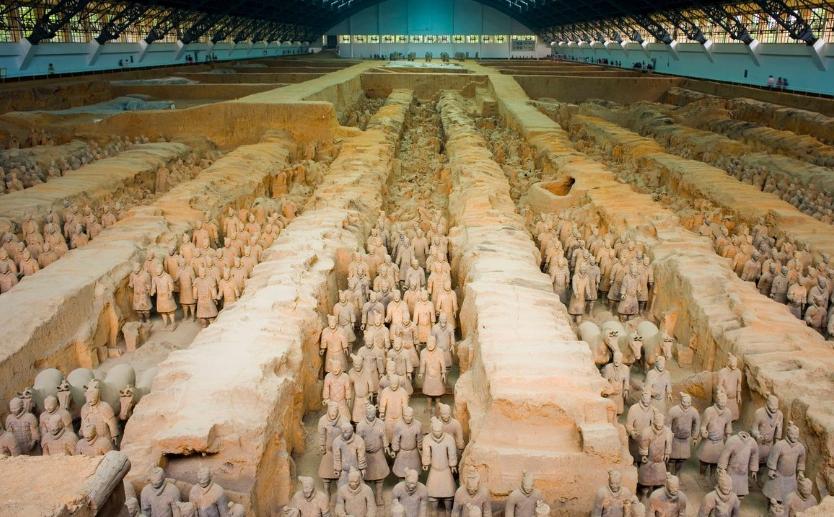 秦始皇修建陵墓和兵马俑,秦始皇骊山陵墓风水