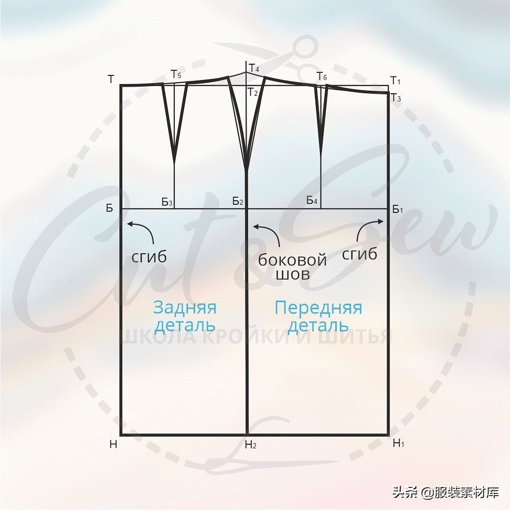 超简单的款式图,时尚法式图纸