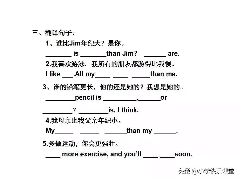 小学英语语法PPT,小学英语语法知识详解