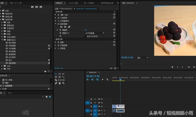 pr中的模糊效果全讲解,pr中视频过渡怎么使用高斯模糊