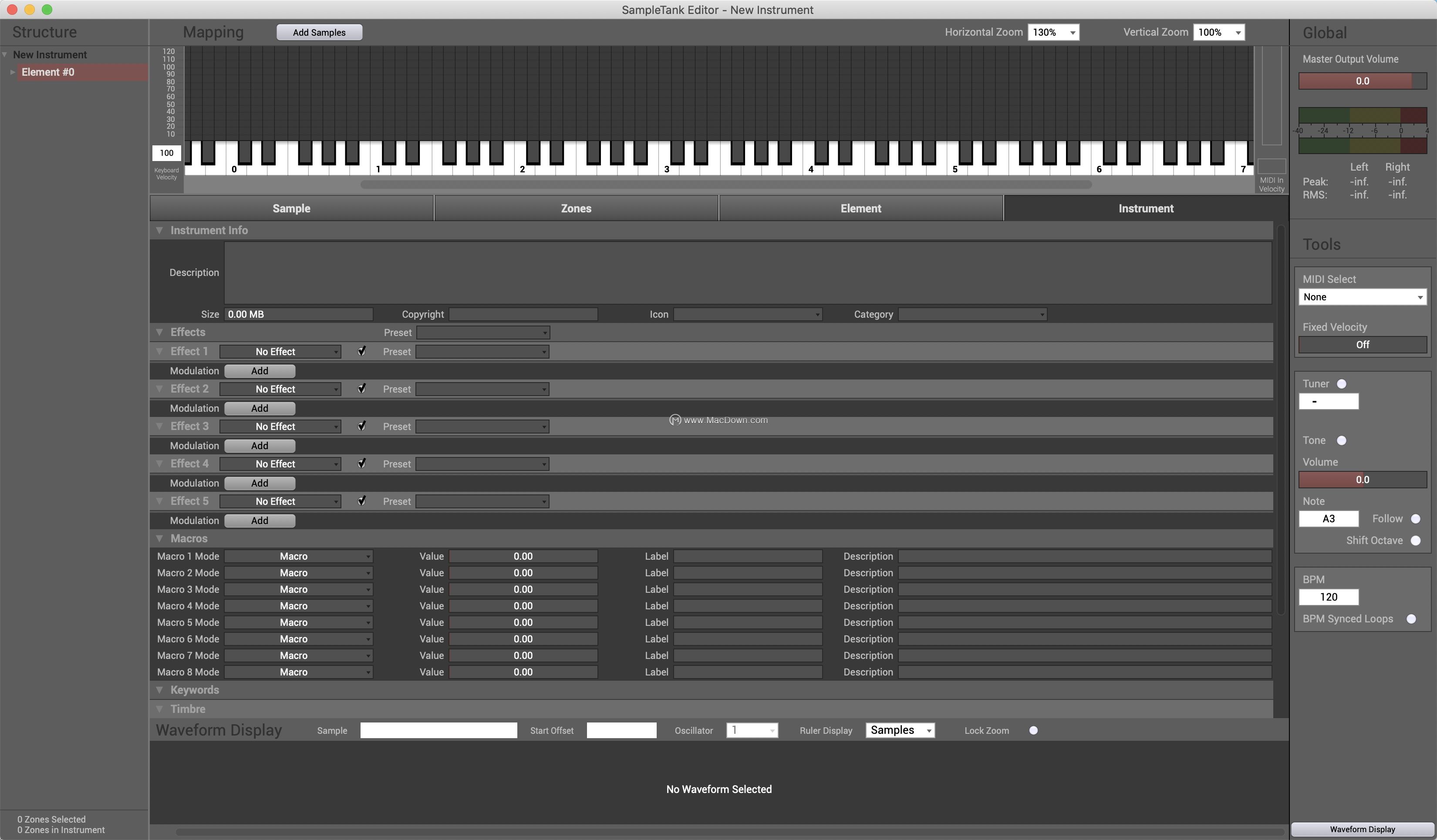 IKMultimediaSampleTankEditorforMac,音频采样编辑器