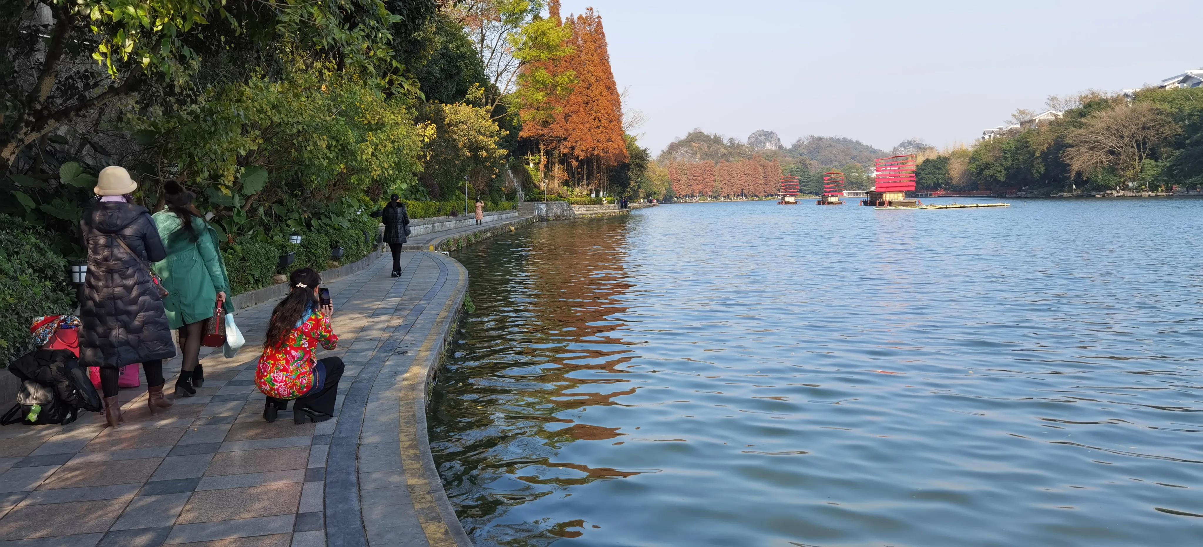 桂林：冬季到桂湖来看景