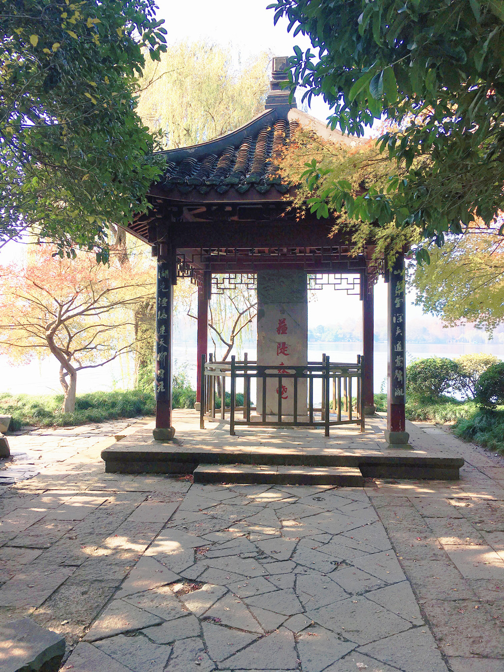 浙江杭州西湖苏堤冬景图片,杭州西湖风景名胜区苏堤