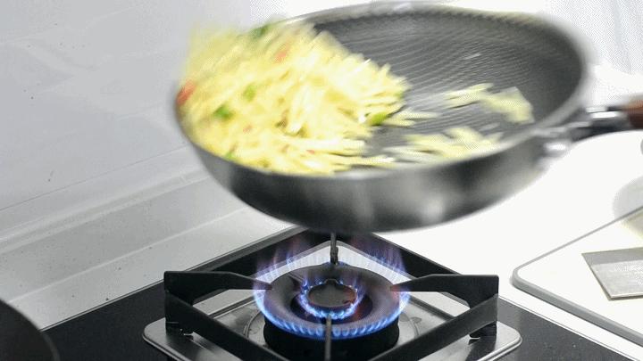 316不锈钢不沾锅加厚款,三层钢无涂层不沾锅