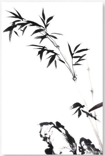 水墨画竹的写意画法,如何欣赏兰竹组合画