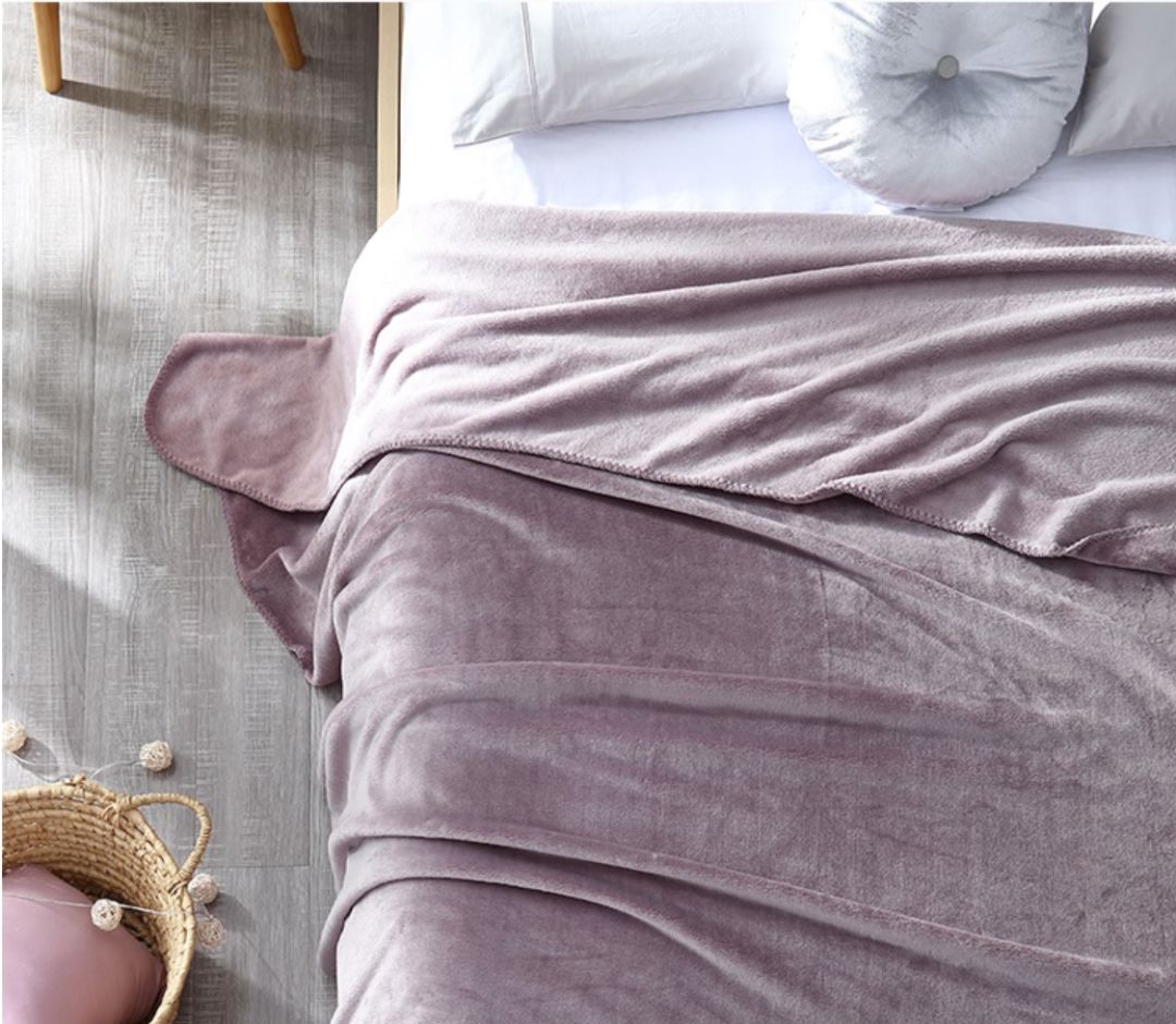 冬天牛奶法兰绒毯,轻奢法兰绒毯