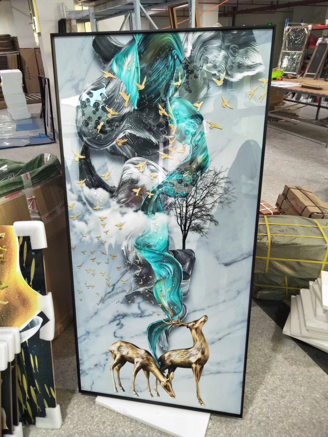 晶瓷画和布纹膜画哪个更好看,便宜的贴膜和贵的有区别