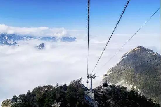 探秘华山三大特色索道,华山风景视频大全华山索道