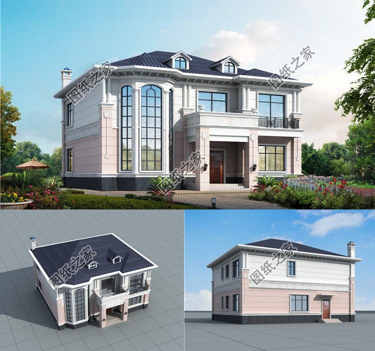 三款带烟囱的漂亮别墅,袅袅炊烟,重回儿时的记忆