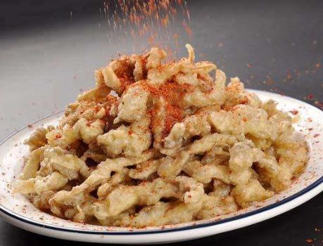 干炸蘑菇做法只放生粉,干炸蘑菇的做法和配料比例