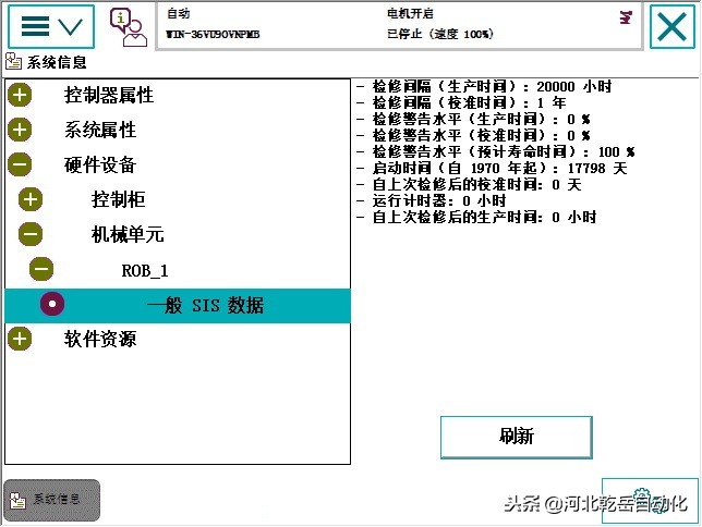 ABB机器人保养和检修复位