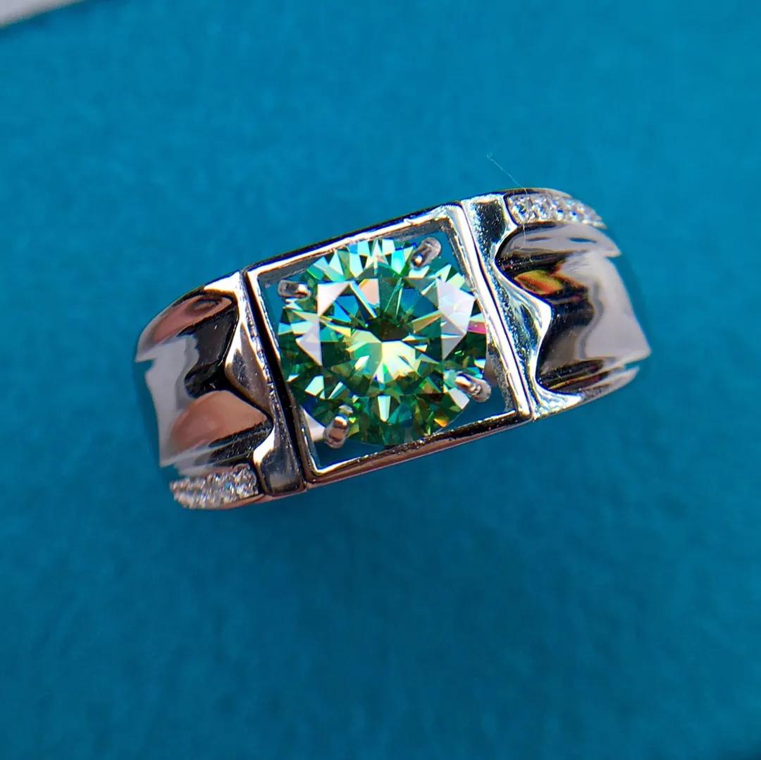 18k金冰雪皇后1.5克拉莫桑戒指 (925银莫桑钻石活口戒指官方旗舰店)