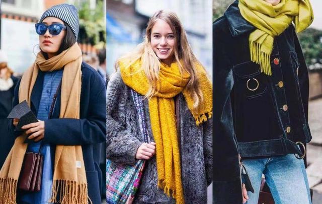 冬季男士的围巾最常用的系法,冬季保暖围巾