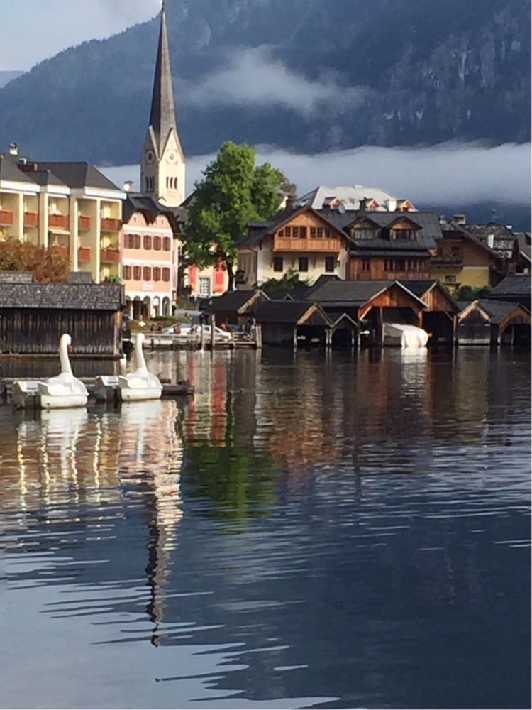 奥地利最美小镇雪景,世界最美湖畔小镇