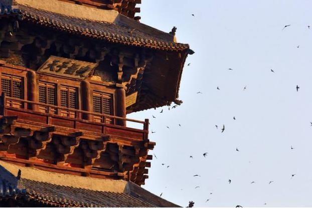 中国第一木塔应县木塔,应县木塔和日本木塔