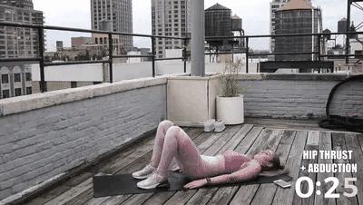 一组弹力带练臀动作，全面刺激臀肌，帮你用翘臀替换掉扁平臀