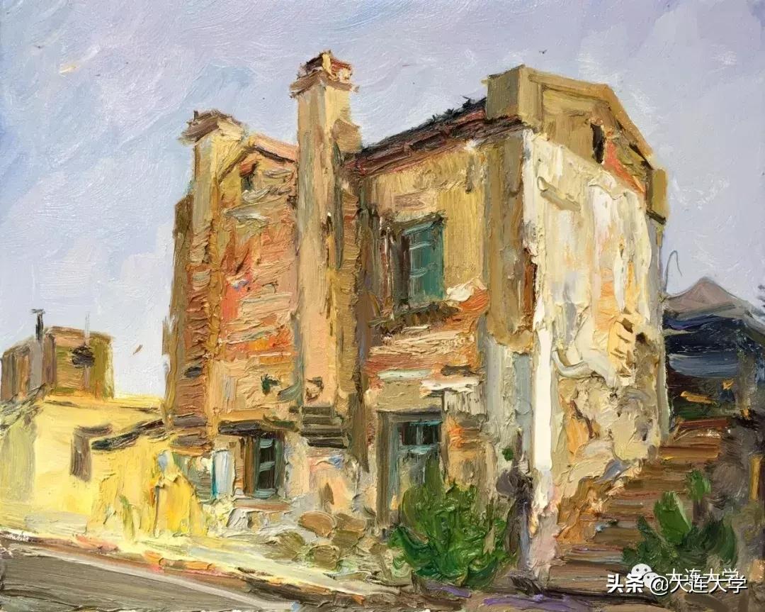 简单又好看的大连画,美丽大连我的家绘画