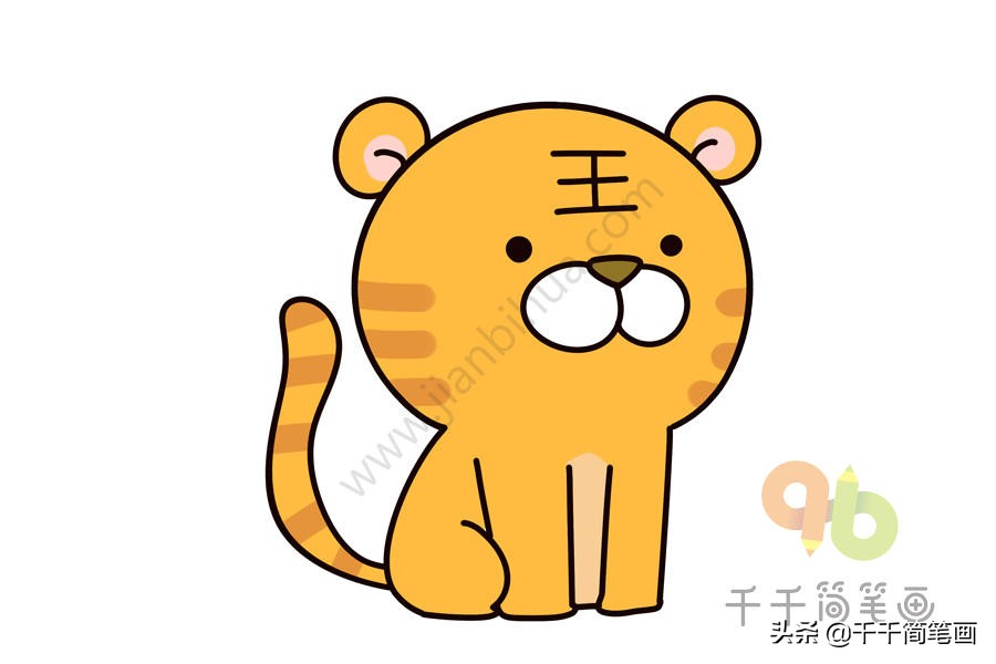 20种常见动物简笔画,儿童简笔画入门动物0-3岁零基础