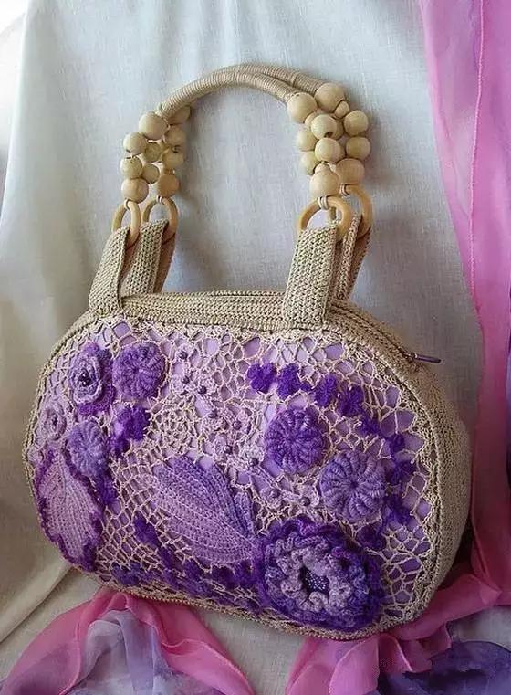 31款超美的爱尔兰钩花包,绝对让你爱不释手,独特的美!附教程