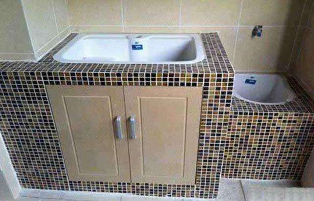 阳台洗衣机装修实用技巧,阳台洗衣机洗衣池怎么装