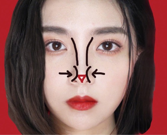 长鼻修短鼻影修容教程,鼻影修容教程鼻型