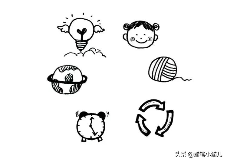 简笔画临摹怎么拍视频,彩铅500幅临摹简笔画