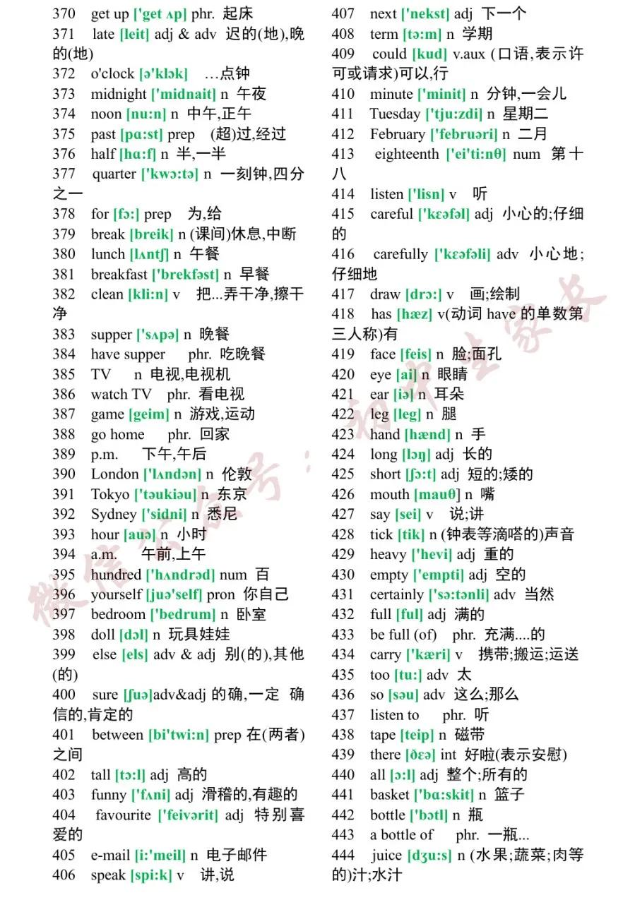 初中1600个必背英语单词翻译,2023初中英语必背1500个单词电子版