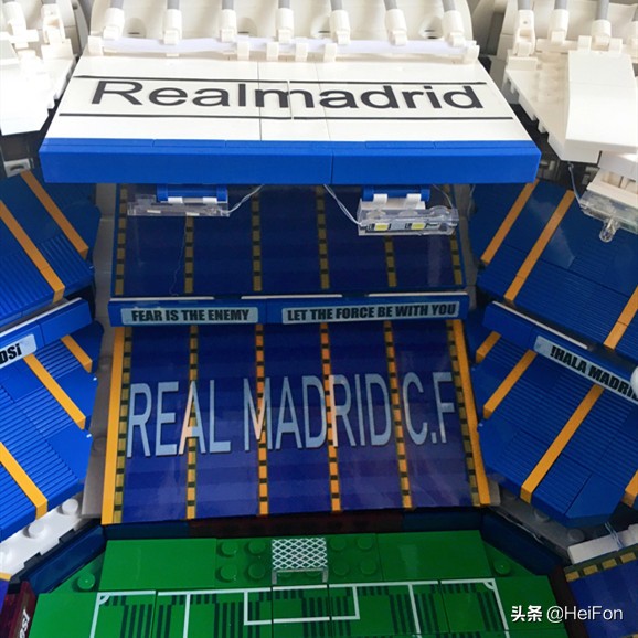 用乐高做足球场,伯纳乌球场乐高搭建全过程