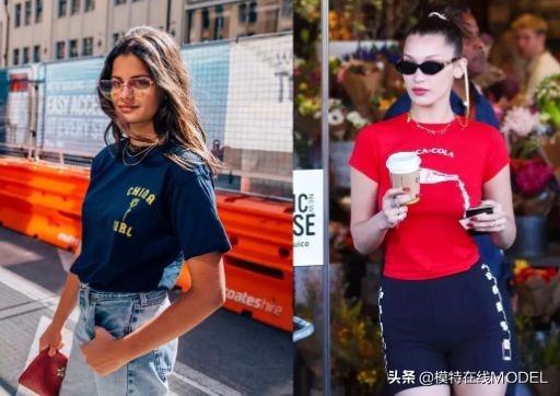 超模刘雯最爱的风格短袖，春天里的万能单品不能少