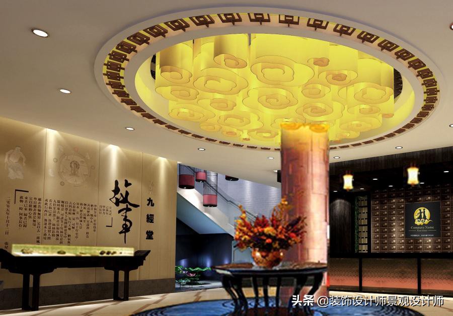 50平米禅意中医养生馆设计图,中医养生理疗会所设计