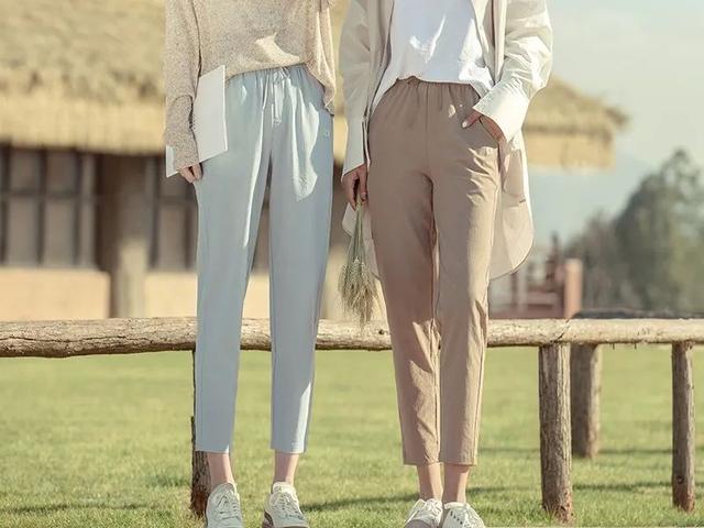 超凉爽的裤子显瘦又百搭,初夏穿搭显瘦中性风裤子