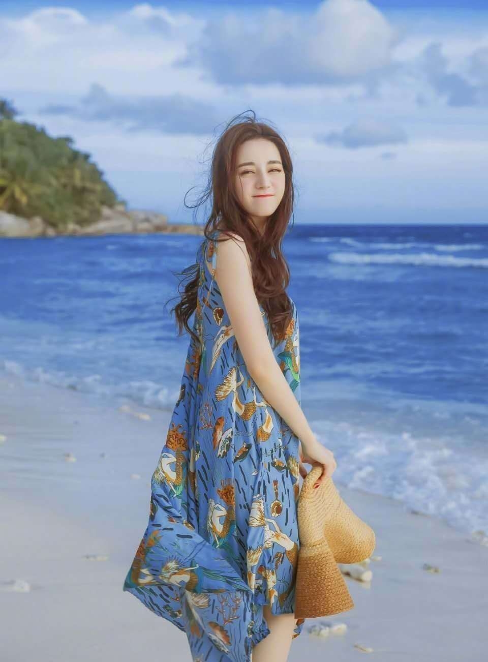 蓝色清爽穿搭,小清新穿搭夏季蓝色系