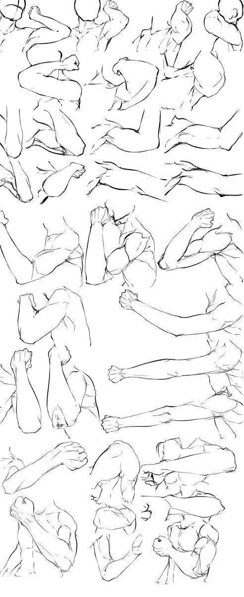 漫画人物的手臂都是怎么画的,漫画人物绘画手臂教程