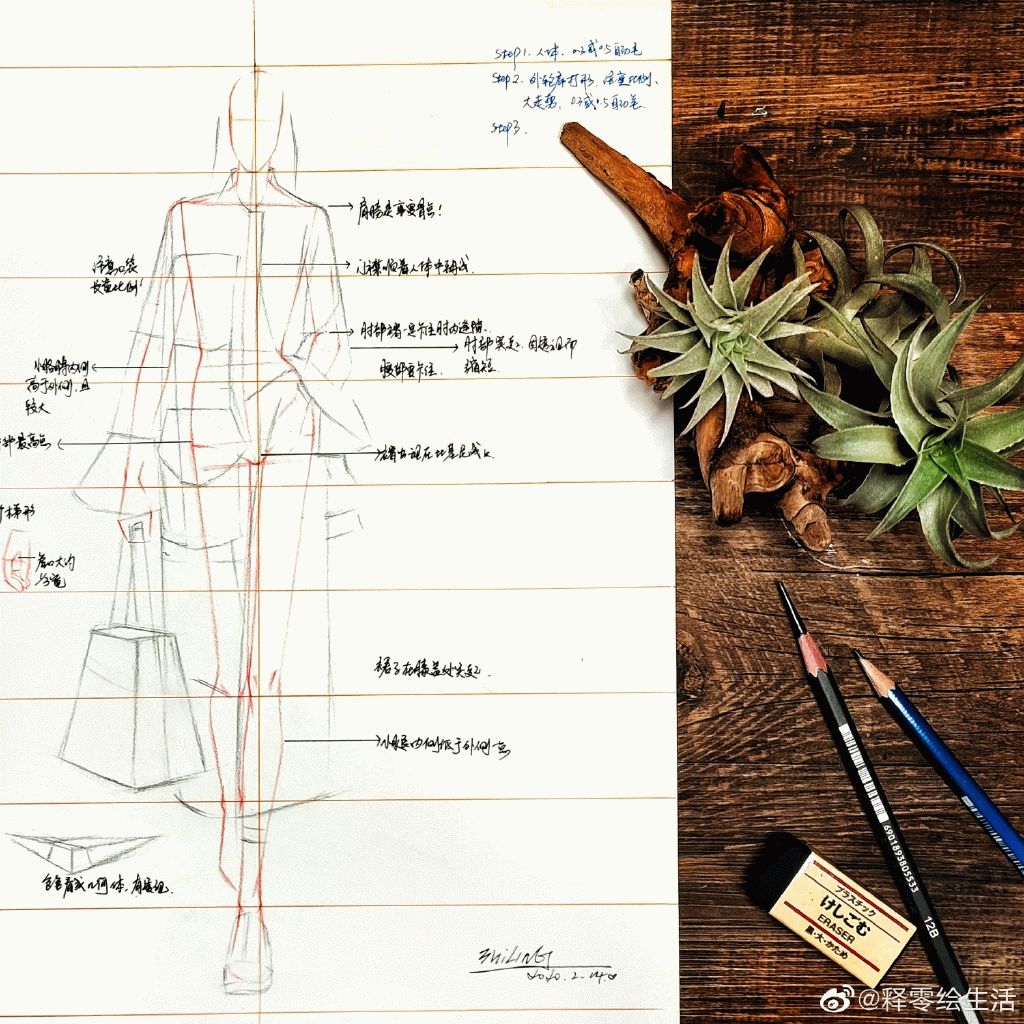 教你画衣服设计图,设计衣服手绘画简单教程整套