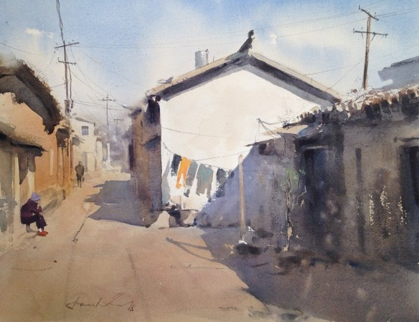 艺术家的水彩风景画,德国水彩油画艺术欣赏