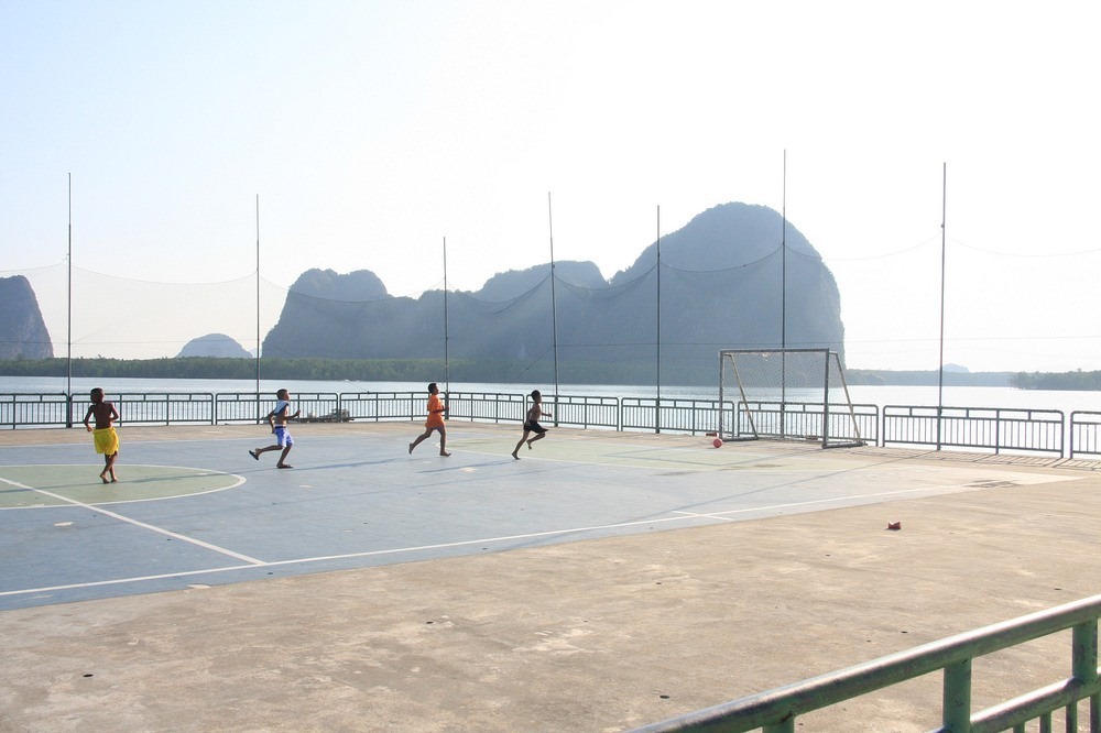 泰国古老的水上屋,泰国浮屋