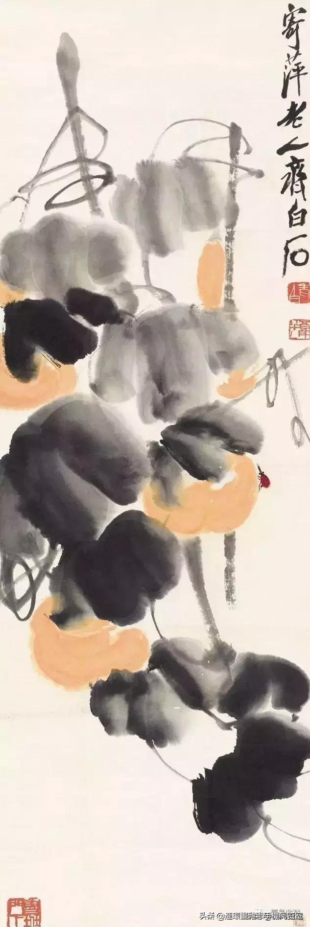 齐白石葫芦精品图片,齐白石葫芦国画