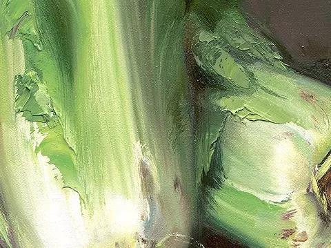 名家大师画白菜,画家笔下的工笔画白菜