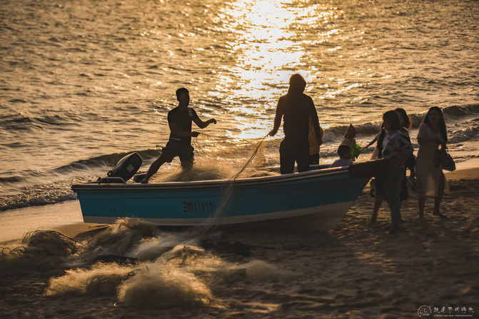 我最喜欢的地方海南三亚,三亚早晨的海滩