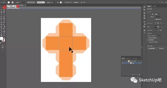 甲方：用SU把这堆盒子拆开，我要看背面