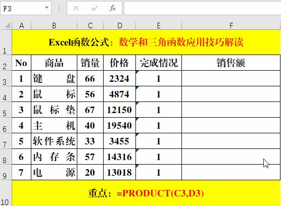 100个excel函数使用技巧大全,15个常用的excel函数公式乘法