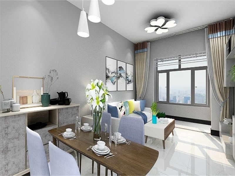 阳光力天装饰怎么样？107平两居室造简单时尚的轻奢现代风格