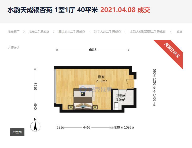 淮安急售二手房资讯,挂牌一天成功出售房子