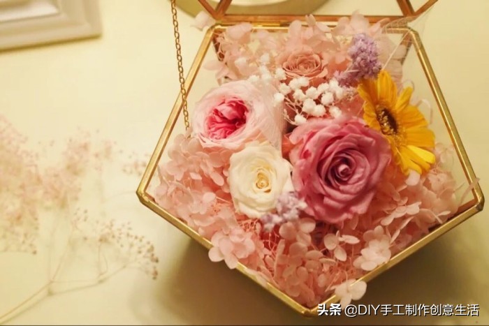diy手工永生花制作全过程,diy永生花怎么做的