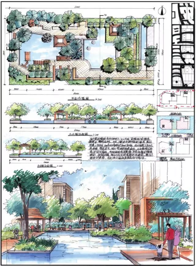 景观快题节点设计图片,景观快题设计步骤图