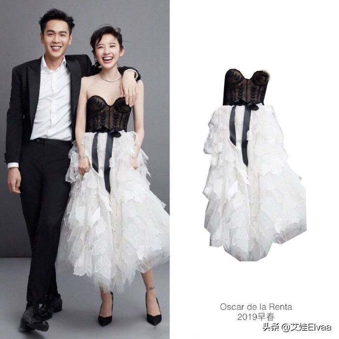唐艺昕张若昀结婚礼服,张若昀唐艺昕同款婚纱照