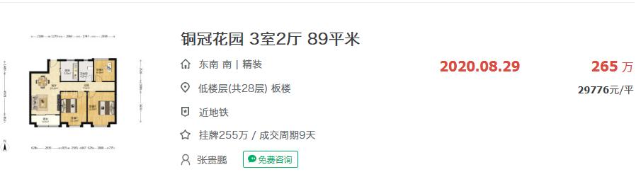 铜陵铜冠花园最新成交价,铜冠花园刚开盘多少钱