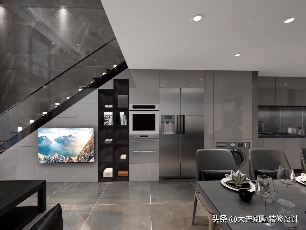 大连40平米跃层装修效果图,大连菁英汇公寓